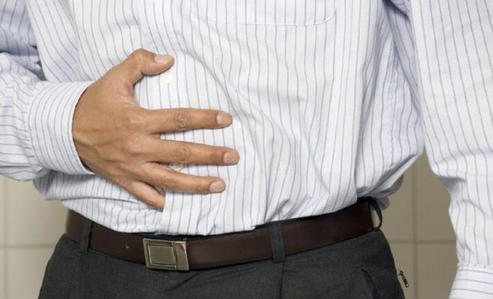 Dor abdominal por parasitos