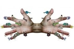 Parasitos microbianos nas mans humanas