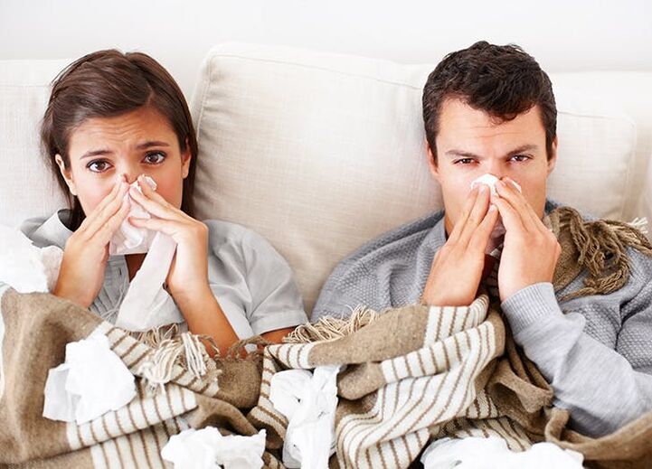 Os síntomas da gripe son un efecto secundario da limpeza antihelmíntica do corpo